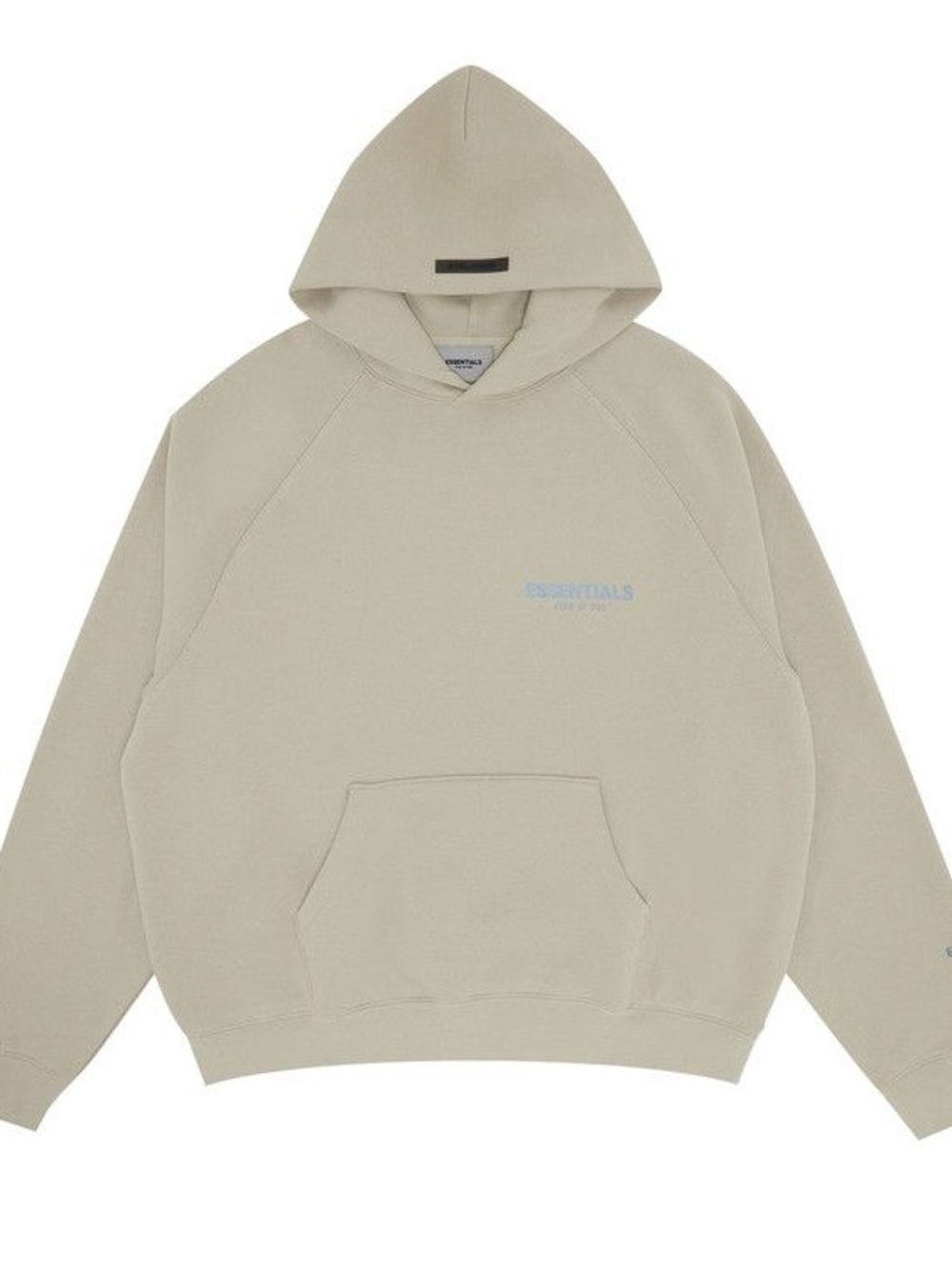Fear of God Essentials Hoodie Cream/Oatmeal Pullover Sweatshirt - Size XL✨